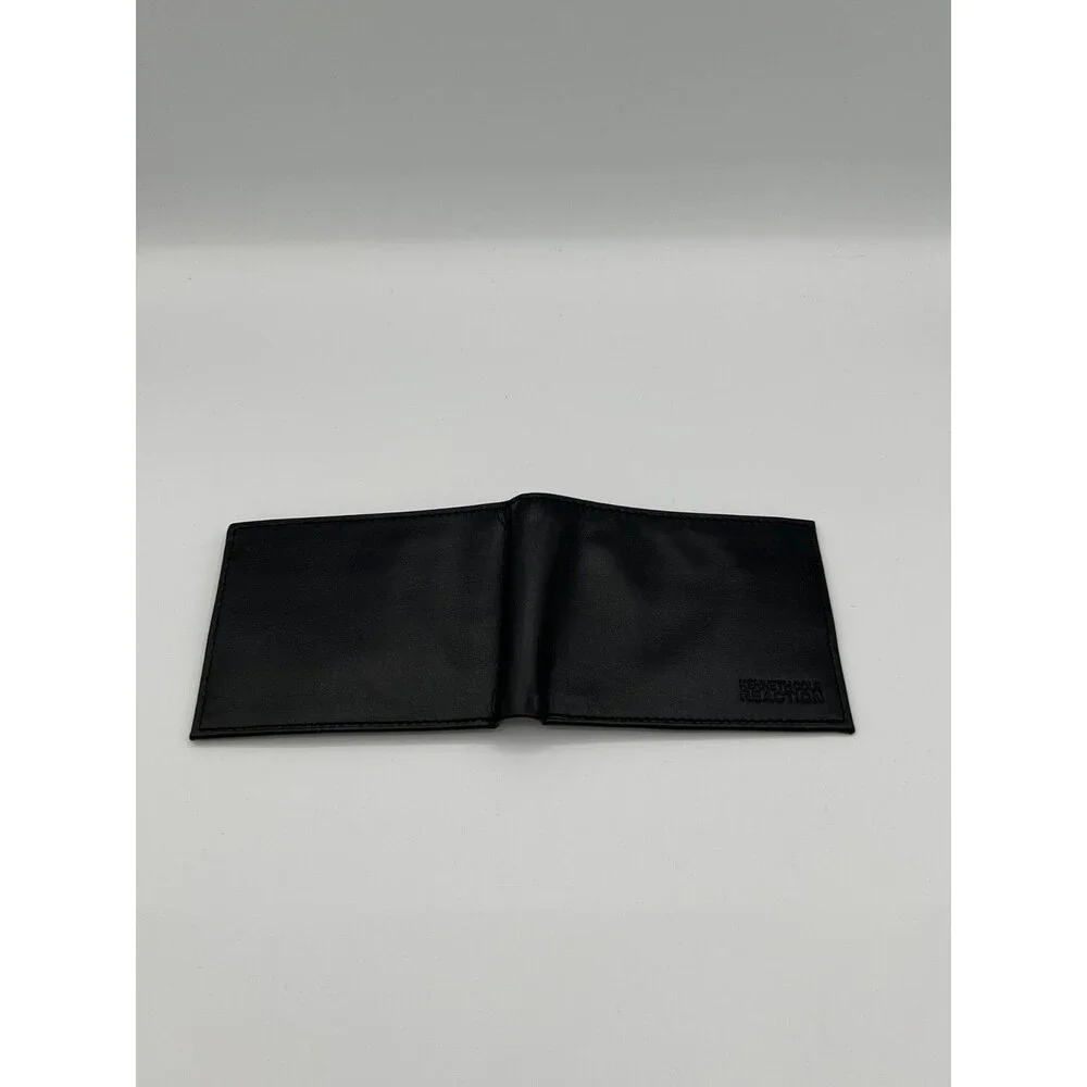 Kenneth Cole REACTION Men's RFID Protection Leather Bifold Wallet Black